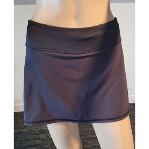 LULULEMON Women's Black Pace Setter Mini Tennis Skirt Skort, Ruffle - size 4 Reg